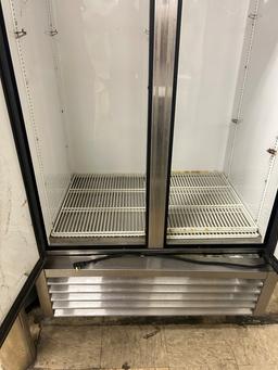 True Two Door Stainless Refrigerator