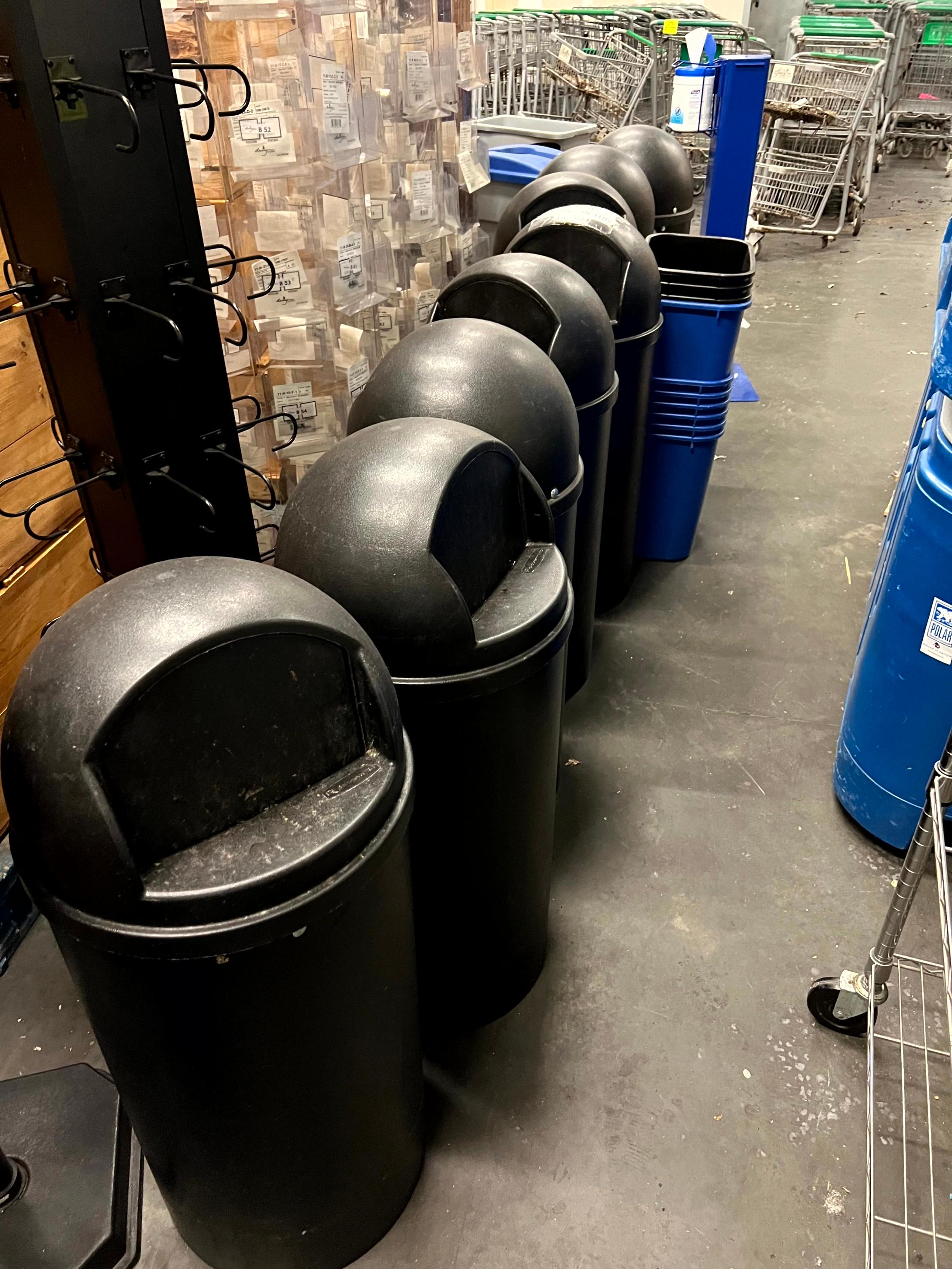 Assorted Trash Cans and Receptacles