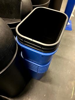 Assorted Trash Cans and Receptacles