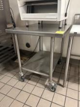3ft Stainless Steel Table On Casters