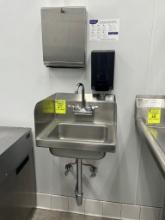 Encore Stainless Steel Hand Sink W/ Soap And Paper Towel Dispenser