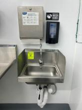 Advance Tabco Stainless Steel Hand Sink W/ Soap And Paper Towel Dispenser