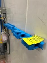 Wall-Mounted Janitorial Item Hangers