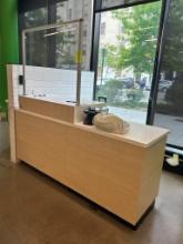 Millwork Customer Service Counter W/ Sneeze Guard