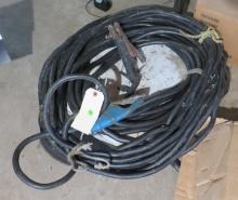 Welding lead set, ground and stinger,  weighs 34lbs, 5/8" cable