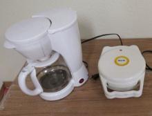 Coffee Pot and Waffle Maker