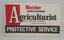 SST Embossed,  Wisconsin Agriculturist Sign