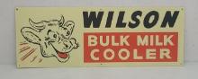 SS Metal, Wilson Bulk Milk Cooler Sign