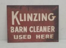 SST, Klinzing Barn Cleaner Sign