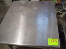 STAINLESS STEEL TABLE-30 X 29 X 30 IN TALL