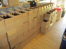 LOT-APPROX 828 BOTLES: 69 BOXES/ 12 PER BOX 12 OZ BROWN BEER BOTTLES-APPEAR NEW