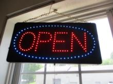 ELECTRIC 'OPEN' WINDOW SIGN