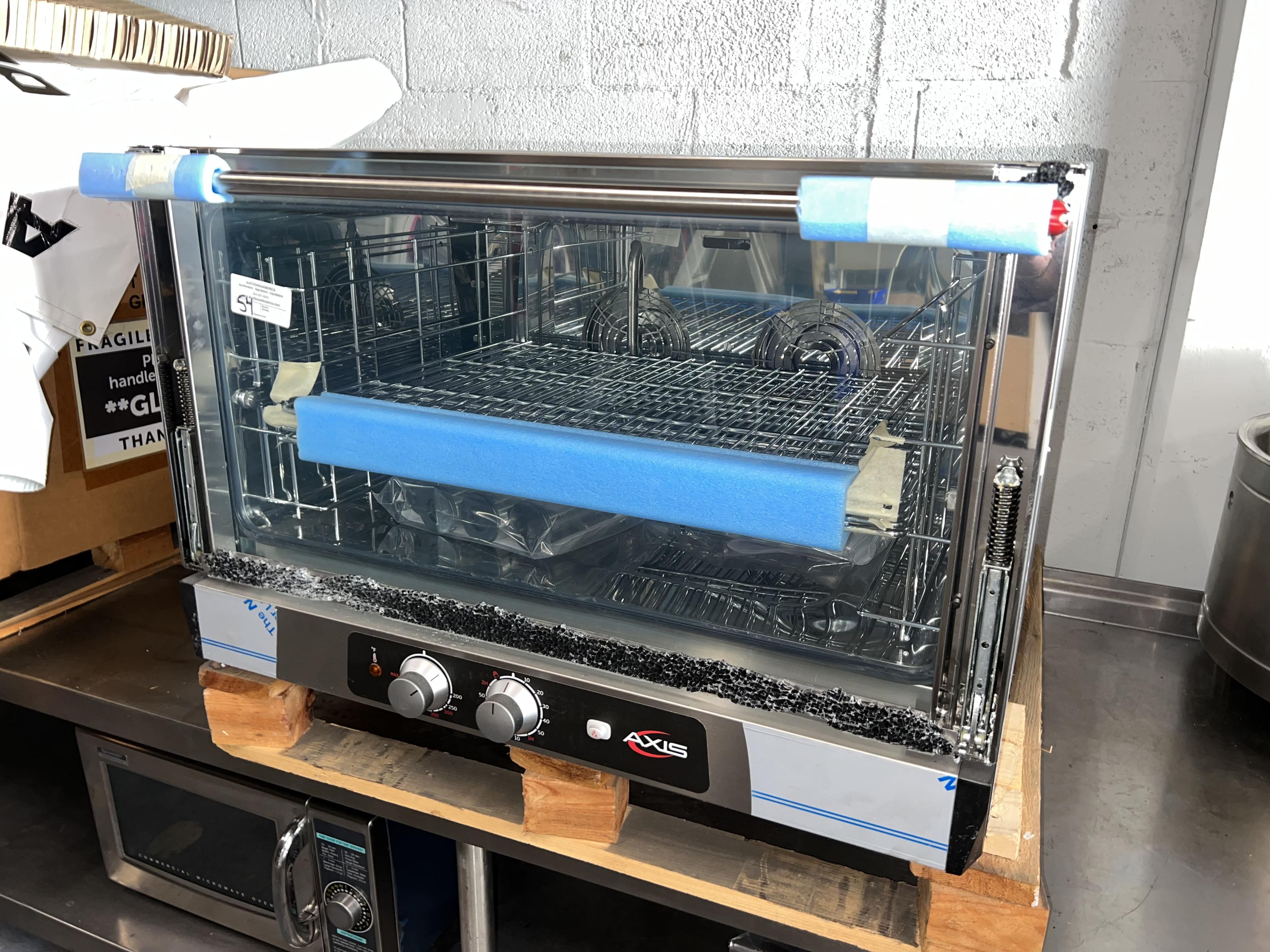 New Axis Electric Counter Top Convection Oven (1 Outer Glass Broken) -  To Be Picked Up in Pompano,
