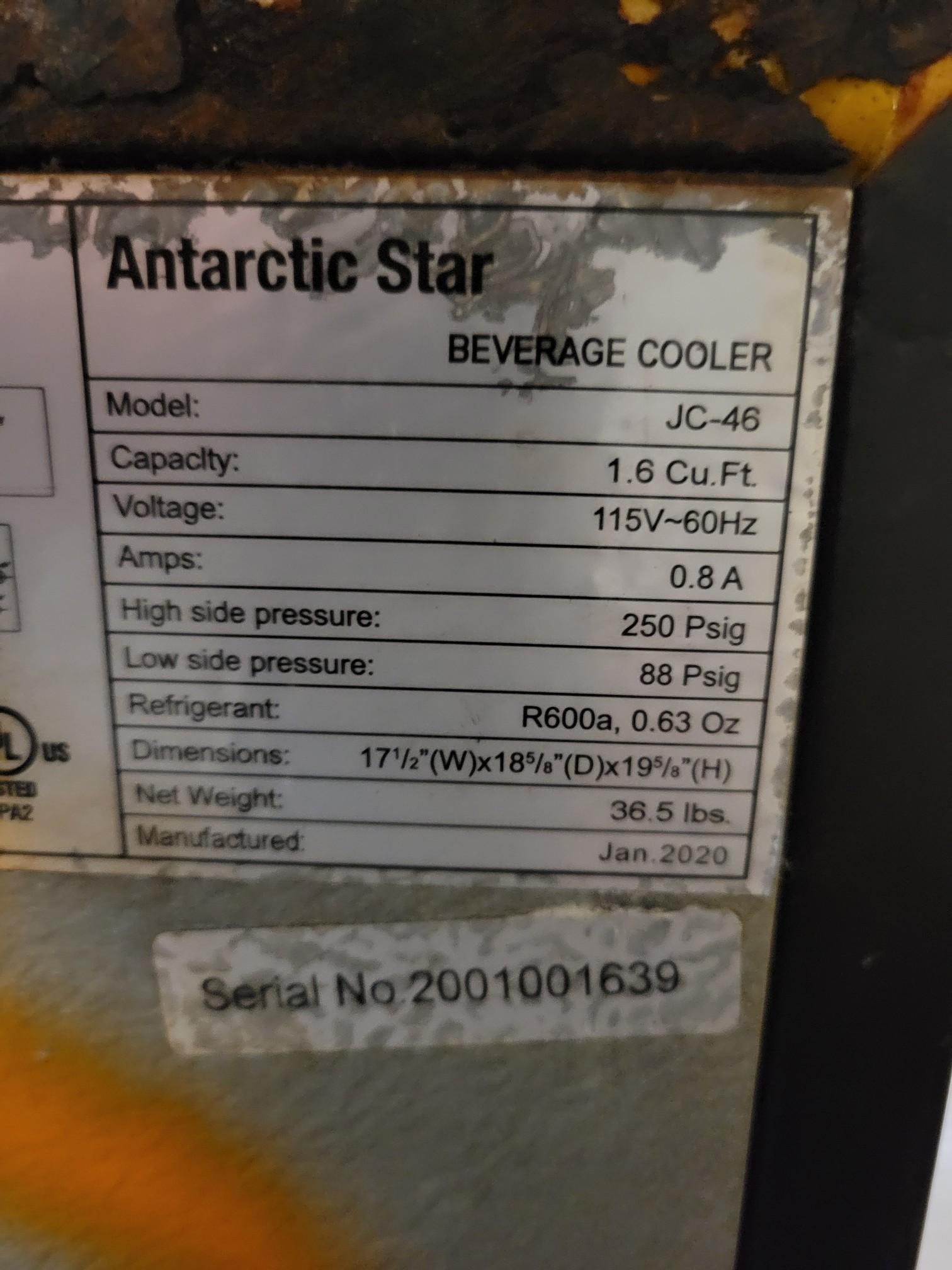 Antartic JC-46 Air Glass Door Beverage Cooler