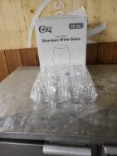 (80) Plastic Wine Glass Lot