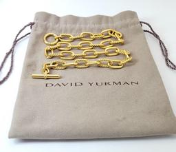 Designer David Yurman Madison 18k Yellow Gold 18" Inch Necklace