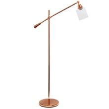 Lalia Home Swing Arm Floor Lamp With Clear Glass Cylindrical Shade LHF-5021-RG