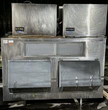Ice-O-Matic Dual 1,200 lbs Ice Machine w. Remote Units & 2,250 Follet Ice Bin