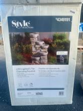 Style Selections Led Lighted 5 Tier Cascading Fountain