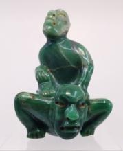 Pre-Columbian Olmec Jade Transformational Figures