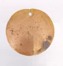 Pre-Columbian Gold Disc Pendant