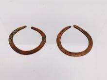 Pre-Columbian Tairona Pair of Gold Nose Rings