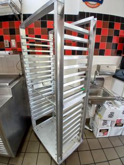 Full Size Rolling Sheet Pan Rack on Casters