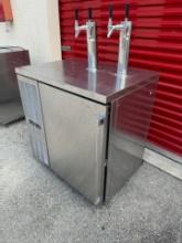 PERLICK Model DZS-36 Dual Zone Keg Cooler / Bar Back Refrigerator / All S/S Refrigerated Bar Back -