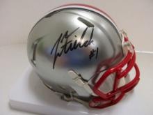 Justin Fields of the OSU Buckeyes signed autographed mini football helmet PAAS COA 901