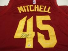 Donovan Mitchell of the Cleveland Cavaliers signed autographed basketball jersey PAAS COA 868