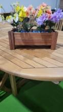 10 Wooden Planters -16 x 7 inches