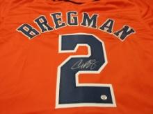 Alex Bregman of the Houston Astros signed autographed baseball jersey PAAS COA 299