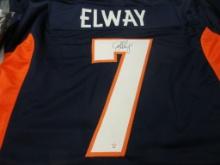 John Elway of the Denver Broncos signed autographed football jersey PAAS COA 856