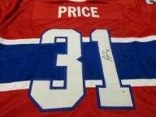 Carey Price of the Montreal Canadiens signed autographed hockey jersey PAAS COA 279