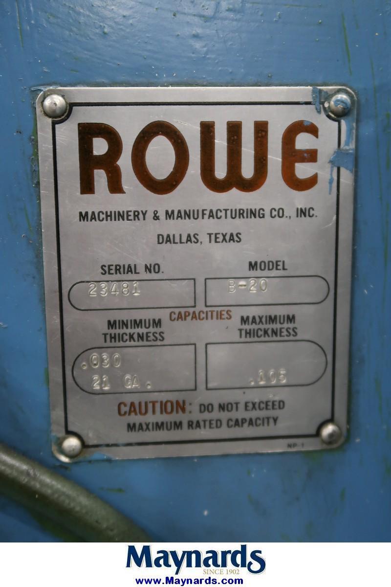 Rowe B020 Coil Straightener