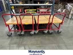 (4) 24"x48" Rolling Carts