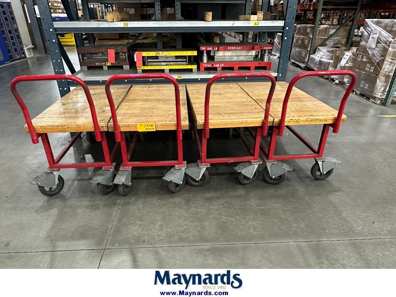 (4) 24"x48" Rolling Carts