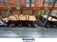 (5) 24"x48" Rolling Carts