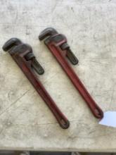 (2) 18IN PROTO PIPE WRENCHES