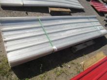 (100) 2024 SIMPLE SPACE 35 3/4'' X 142 1/4'' RED POLYCARBONATE ROOF PANELS (UNUSED)
