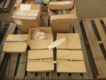 (5) BOXES OF ELONGATED HEX TILES & (2) BOXES OF ARCTIC COLOR EPOXY FLOOR FLAKES