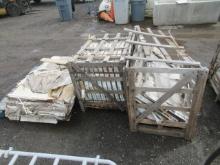(2) CRATES & (1) PALLET OF MARBLE SLABS - (3) 49'' X 24'' X 1'' & (19) 31'' X 24'' X 1''