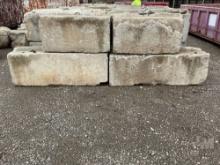 SET OF 4 CONCRETE BARRIERS