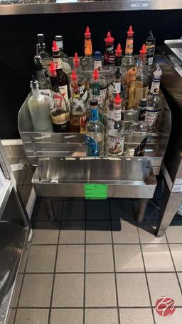 BK Resources Stainless Back Bar Waterfall Display
