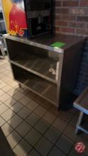 BK Resources Stainless Narrow Back Bar Cabinet 36"