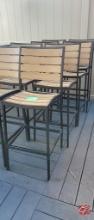 Metal Frame High Table Chairs