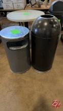 Rubbermaid Bullet & Stainless Top Garbage Cans