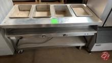 Stainless Steel Electric 4-Well Steam Table 63"