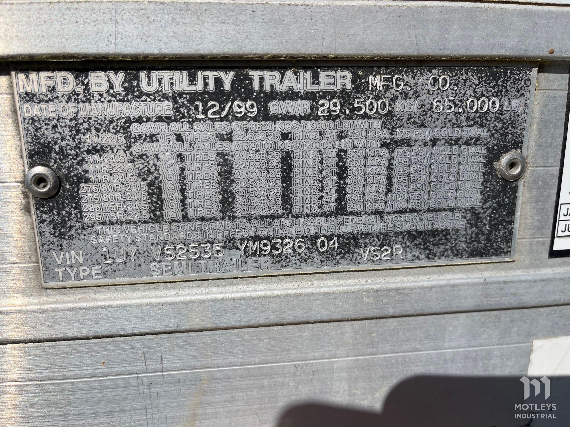 2000 Utility 53' Reefer Trailer