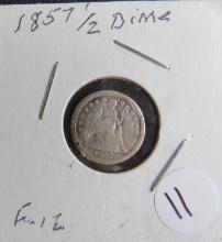1857- 1/2 Dime